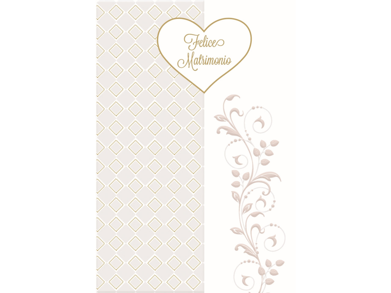Biglietto felice matrimonio