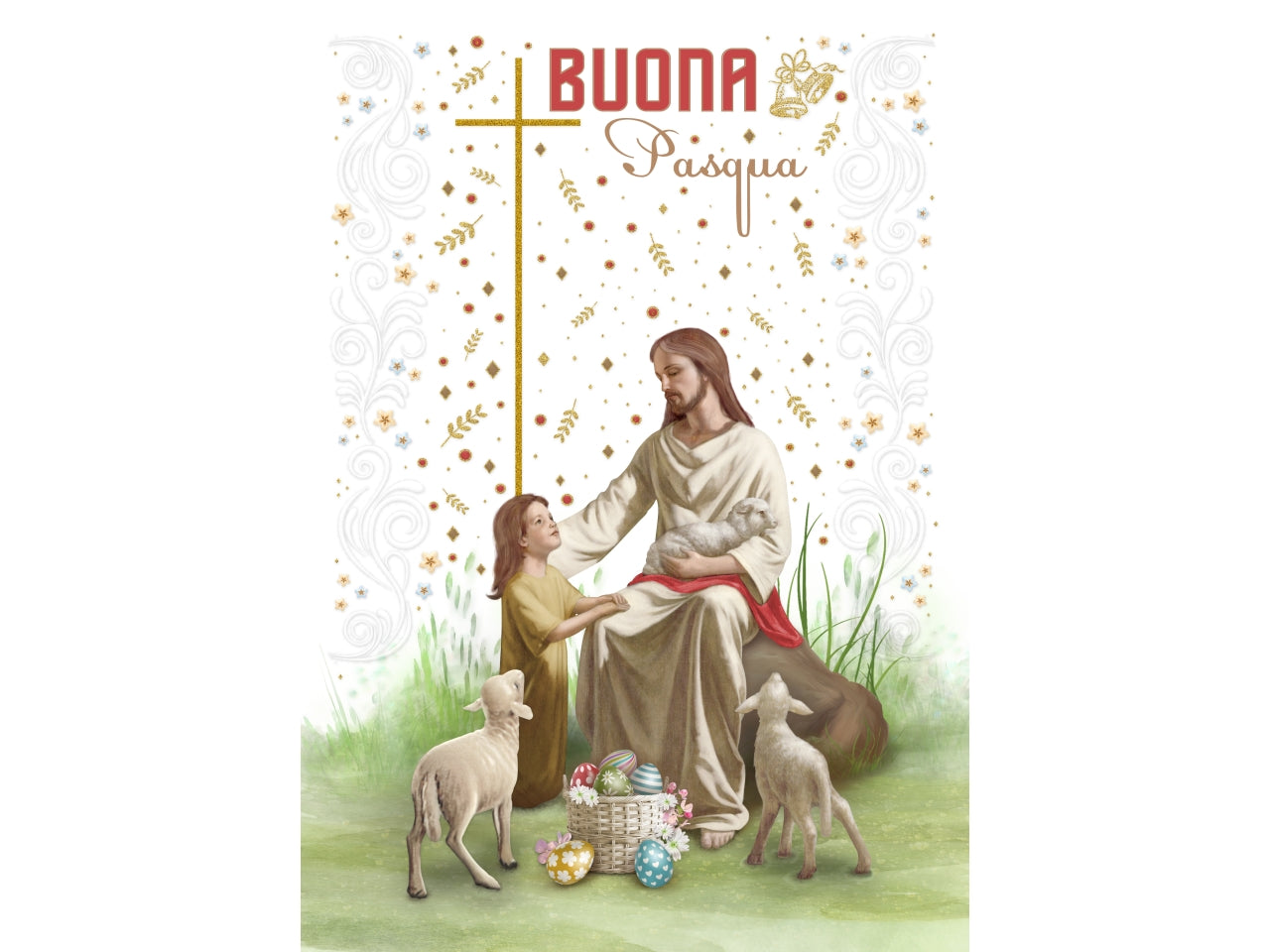 Biglietto pasqua sacra