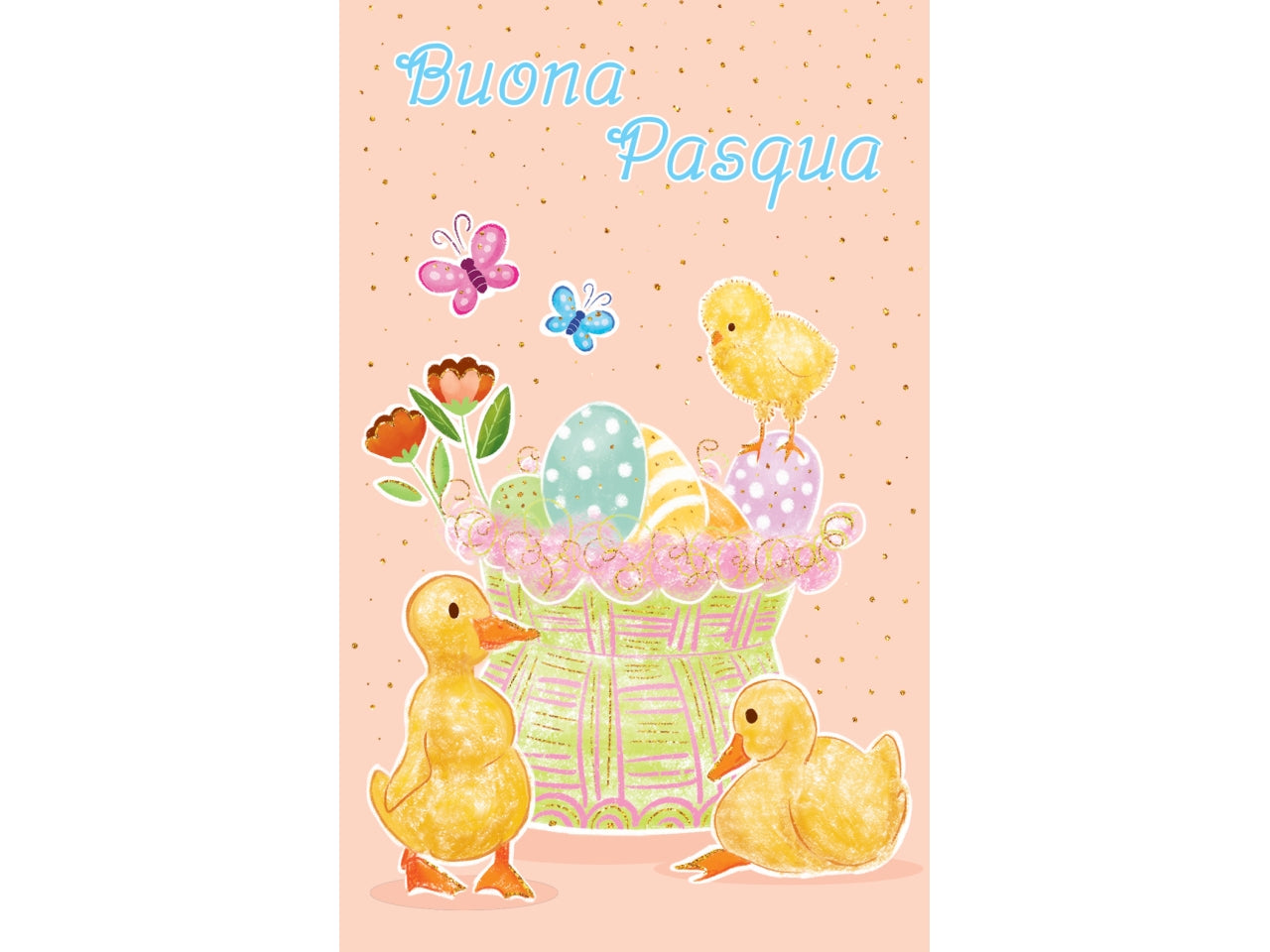 Biglietto pasqua laica mini confezione da 6 bigliettini + 6 bustine