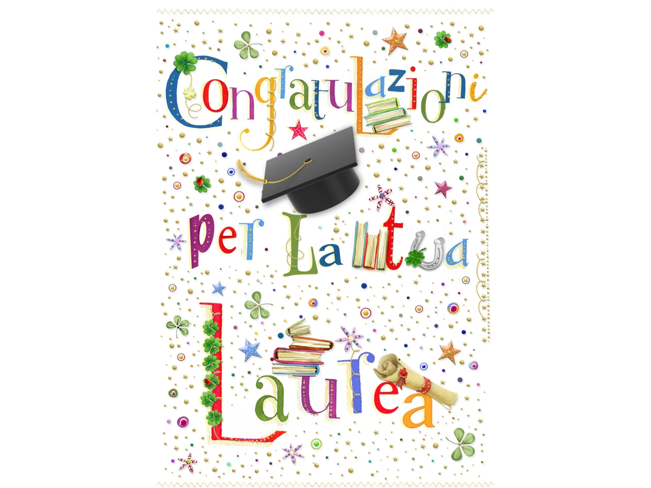 Biglietto mini auguri laurea la confezione comprende 6 biglietti