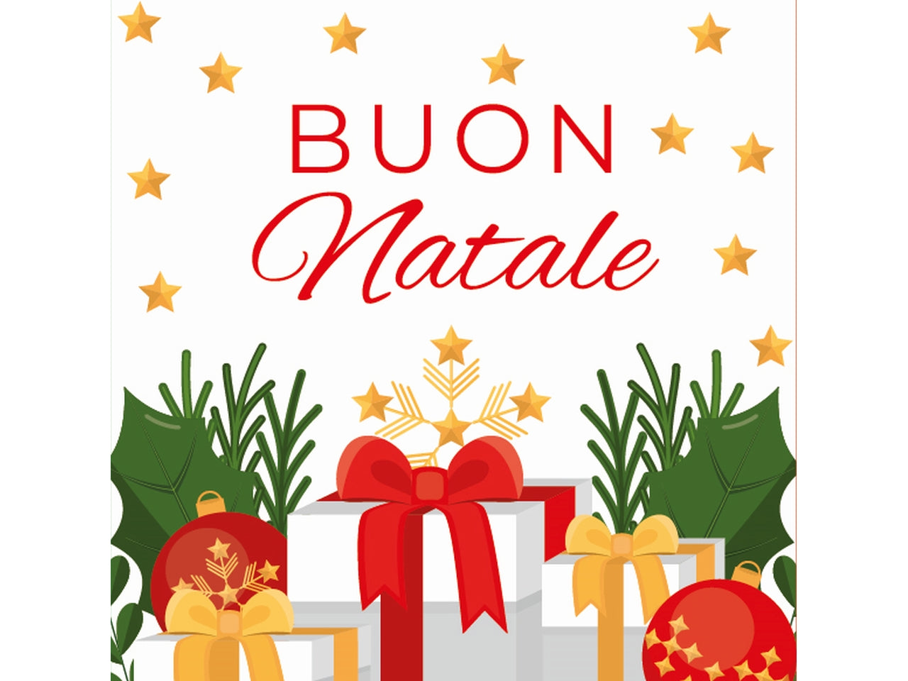 Chiudipacco buon natale in confezione da 10 pezzi fantasie assortite
