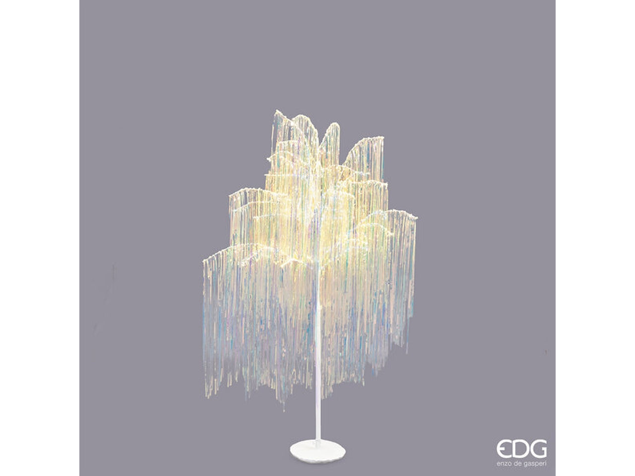 Albero con frange 600microled h.150xd.90cm ip44 colore naturale