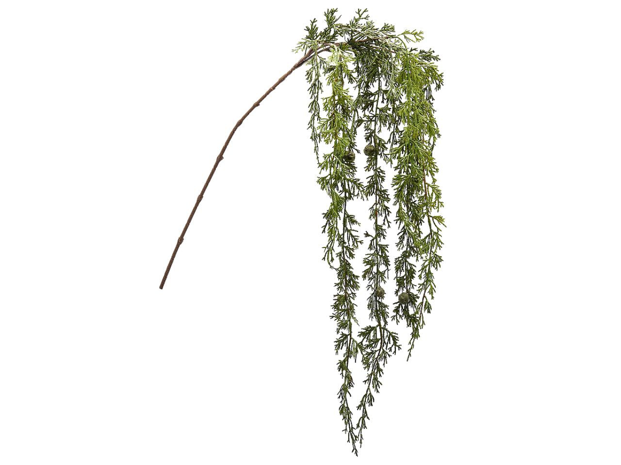 Pino cadente artificiale verde e marrone in plastica h.140 cm - EDG