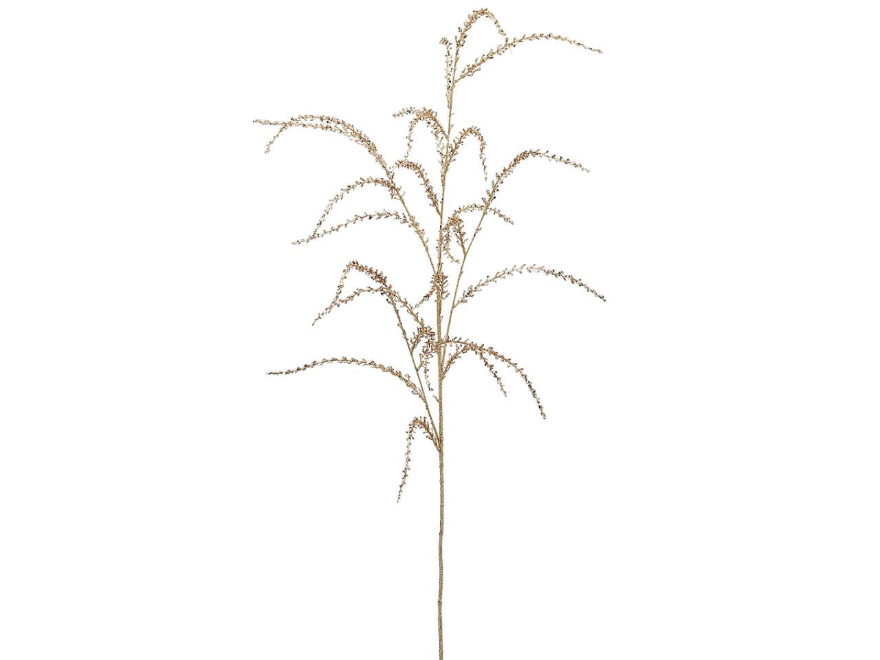 Ramo di amaranthus glitterato h.138cm oro