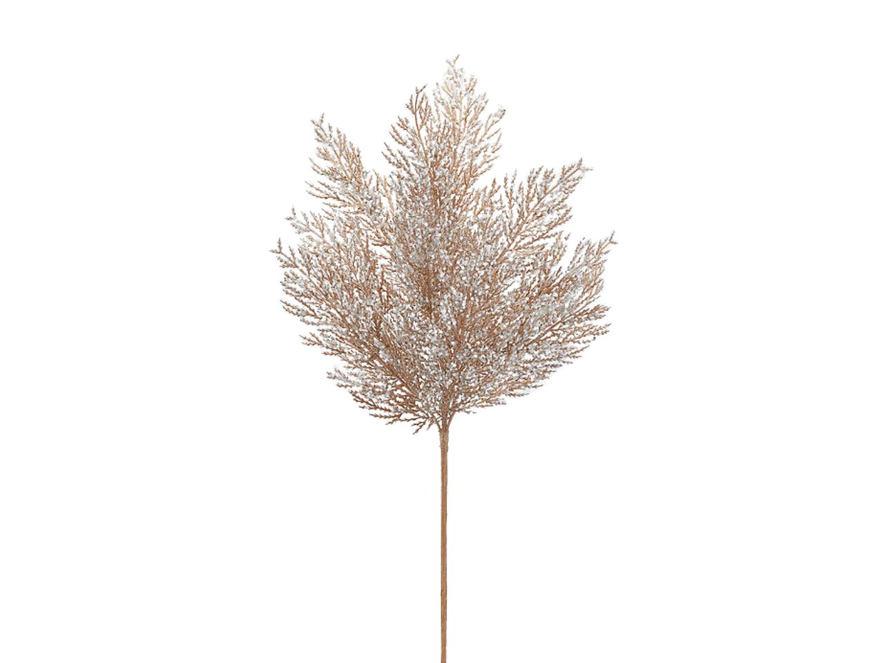 Ramo di cedro glitterato h.69cm oro