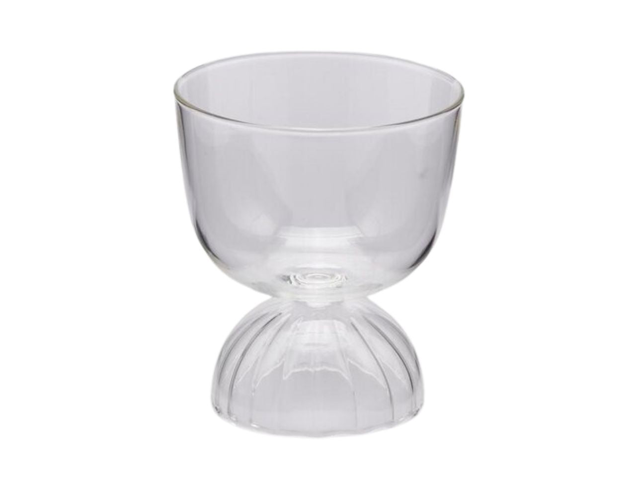 Bicchiere shabby chic in vetro trasparente 350 ml - EDG