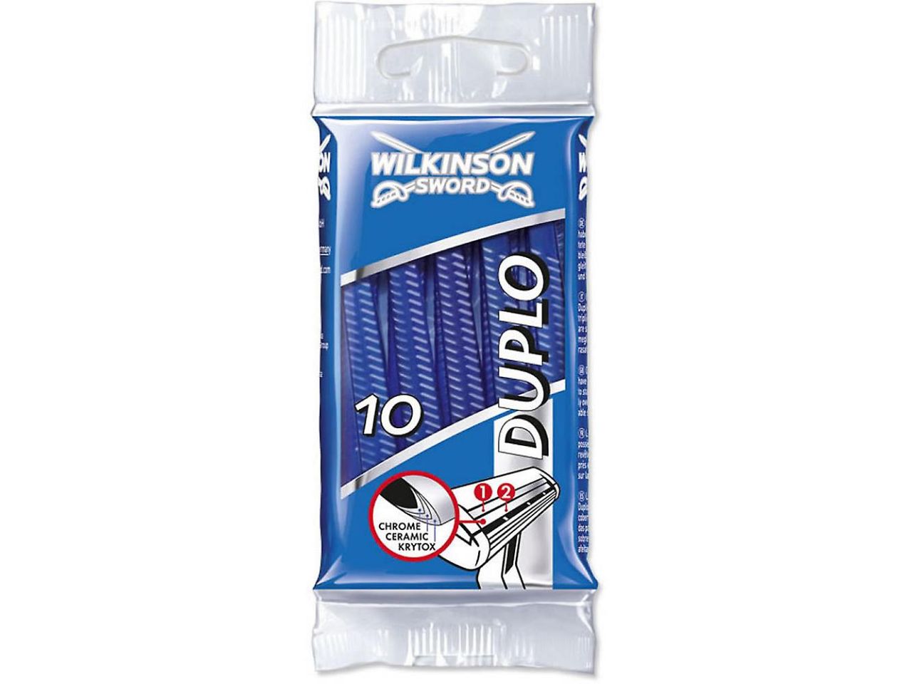 Wilkinson rasoio duplo crystal - la confezione contiene 10 rasoi$