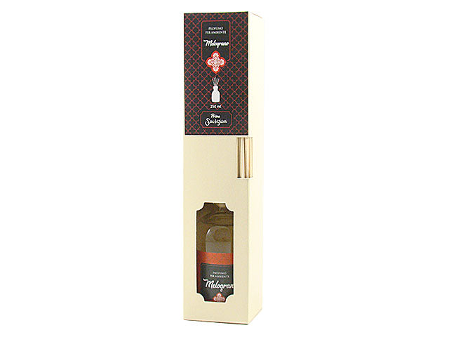Diffusore con bacchette  melograno.250ml ambmel250