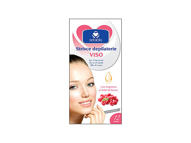 Strisce depilatorie viso 12 pezzi 16760