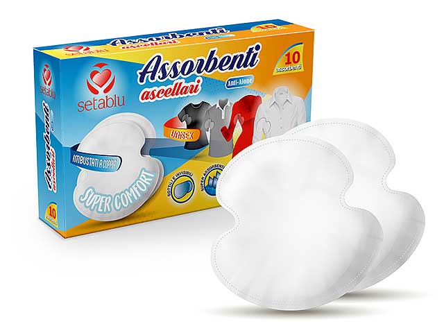 Assorbenti ascellari salva abiti 10 pezzi 59169