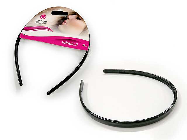 Cerchietto tradizionale 8mm nero 57902