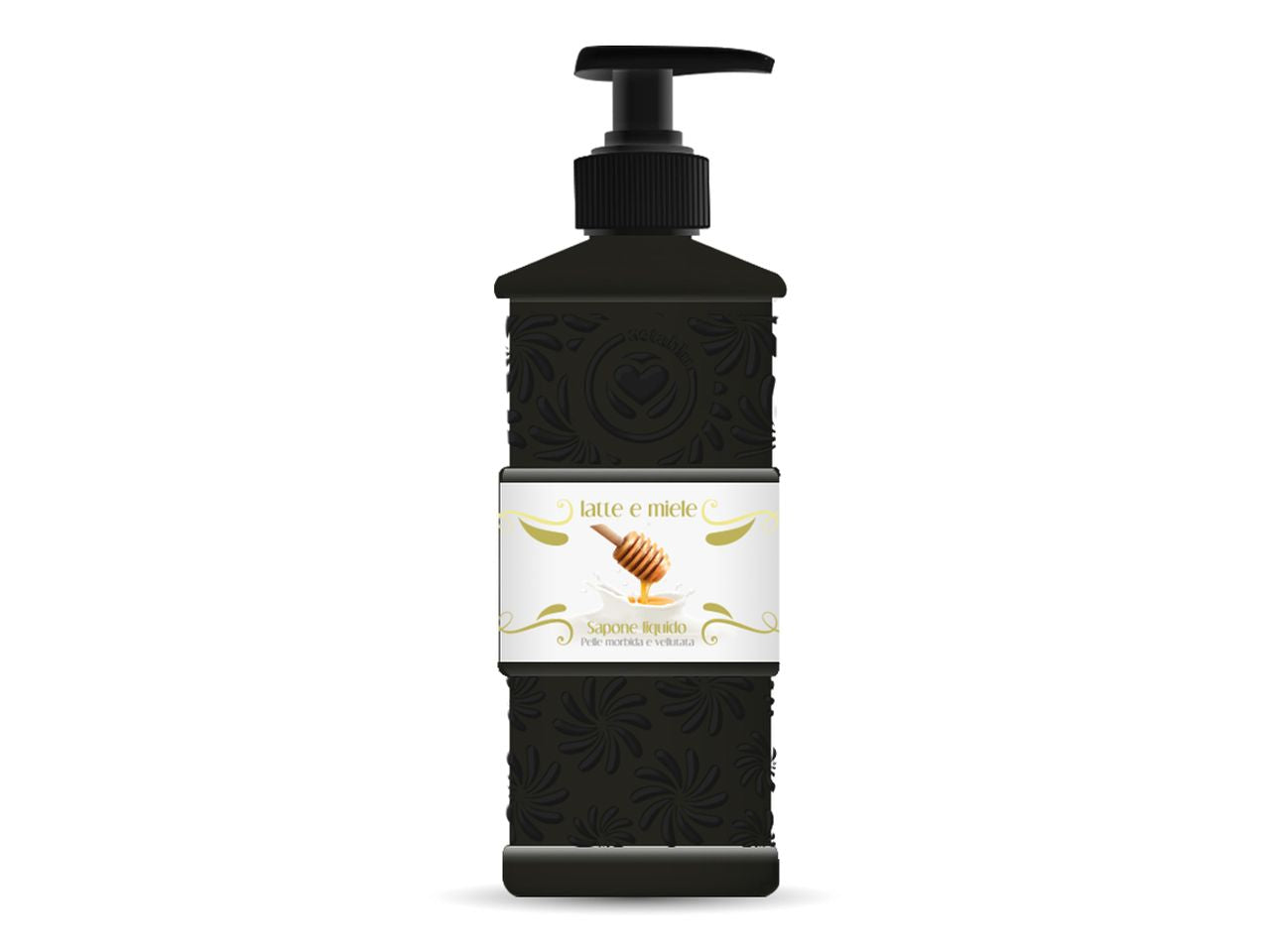 Dispenser sapone liquido mani 500ml latte e miele