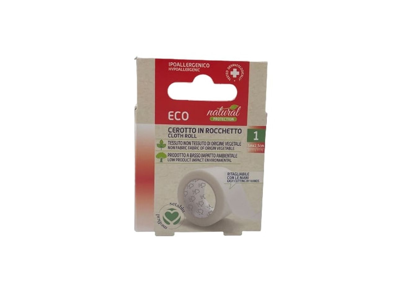 Cerotto rocchetto natural bco 5mx2,5cm