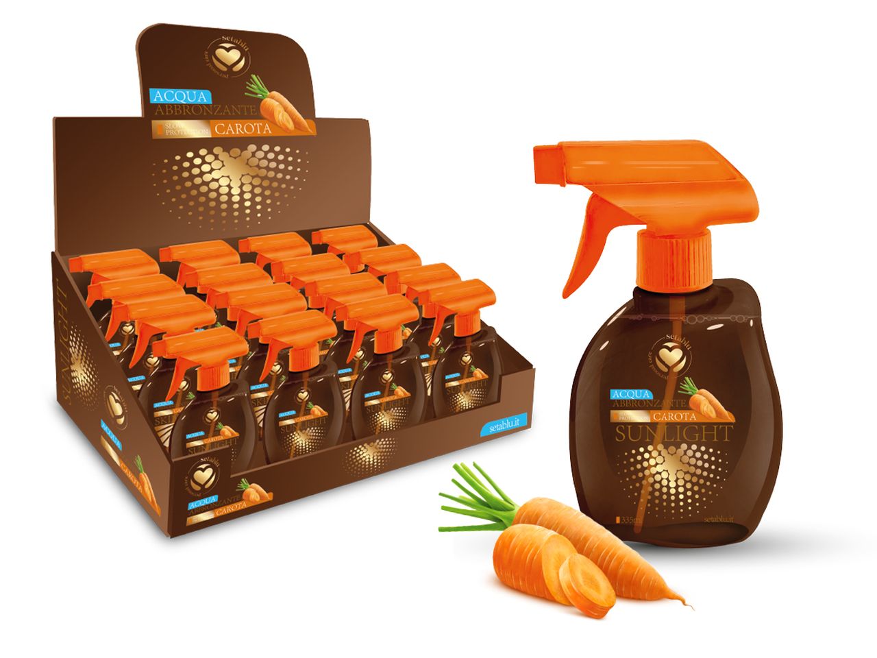 Spray acqua abbronzante carrot 250ml