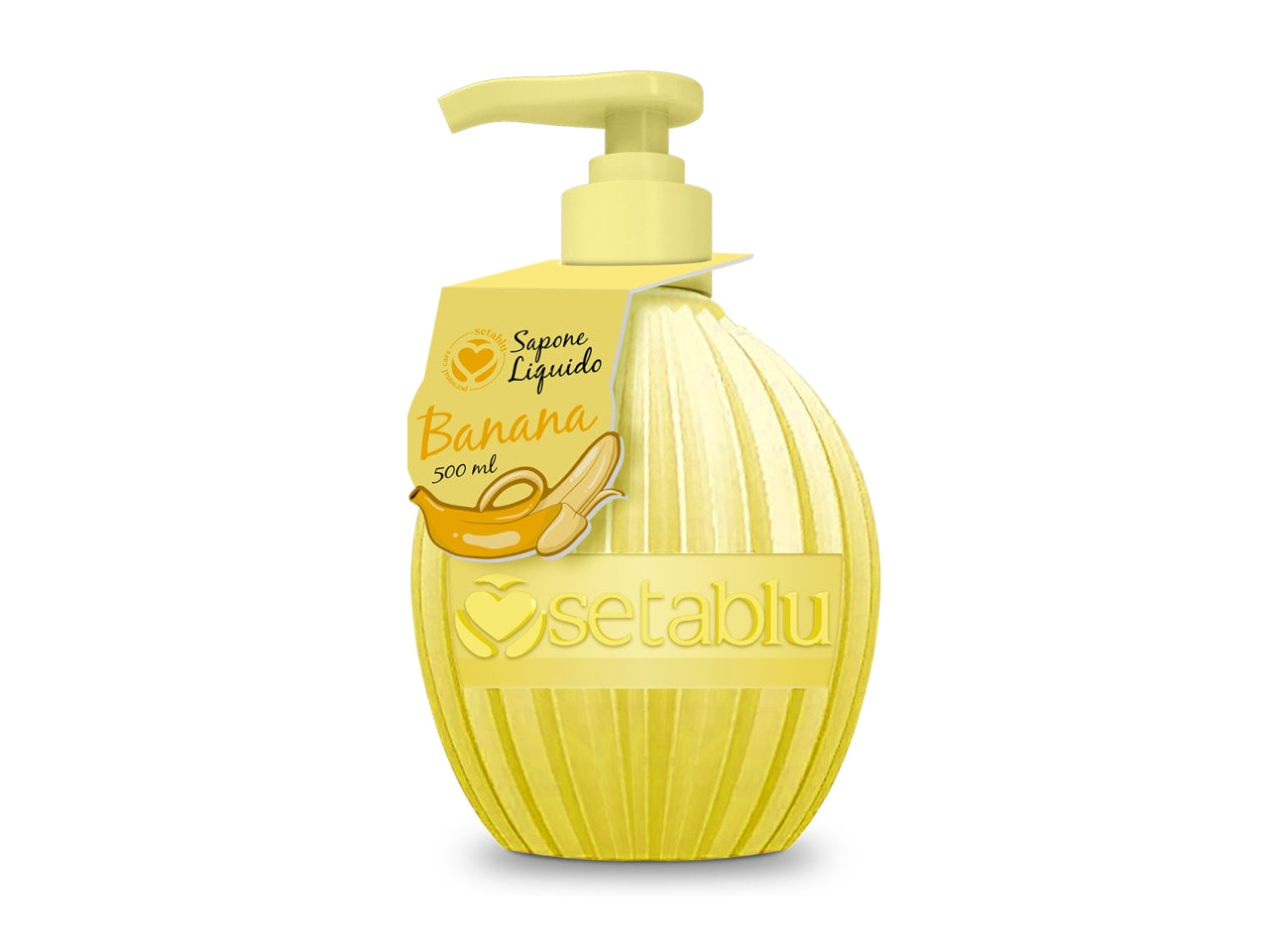 Sapone liquido rotondo 500ml - banana
