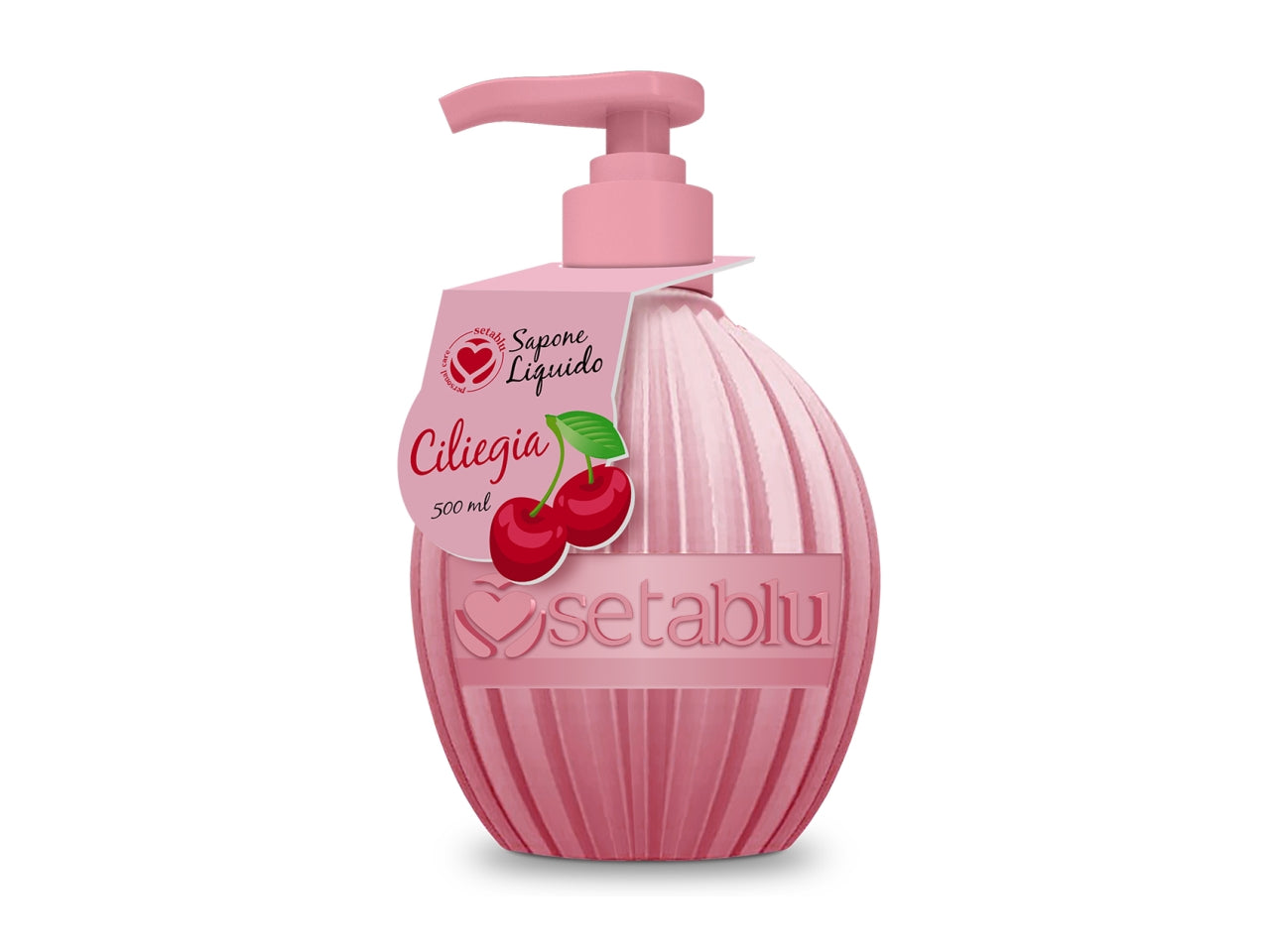 Sapone liquido rotondo 500ml - ciliegia