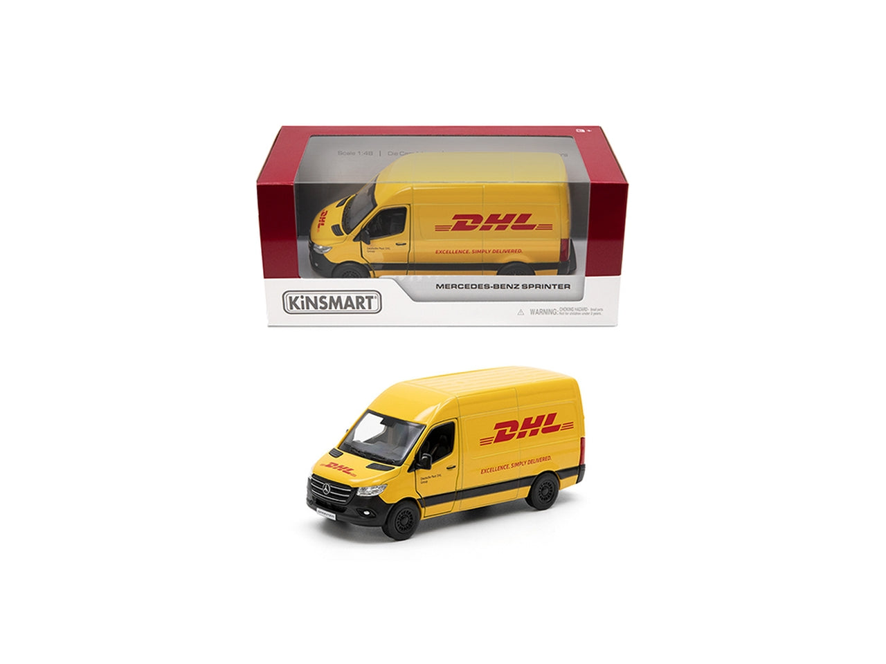 Auto in scala 1:48 mercedes-benz sprinter dhl edition