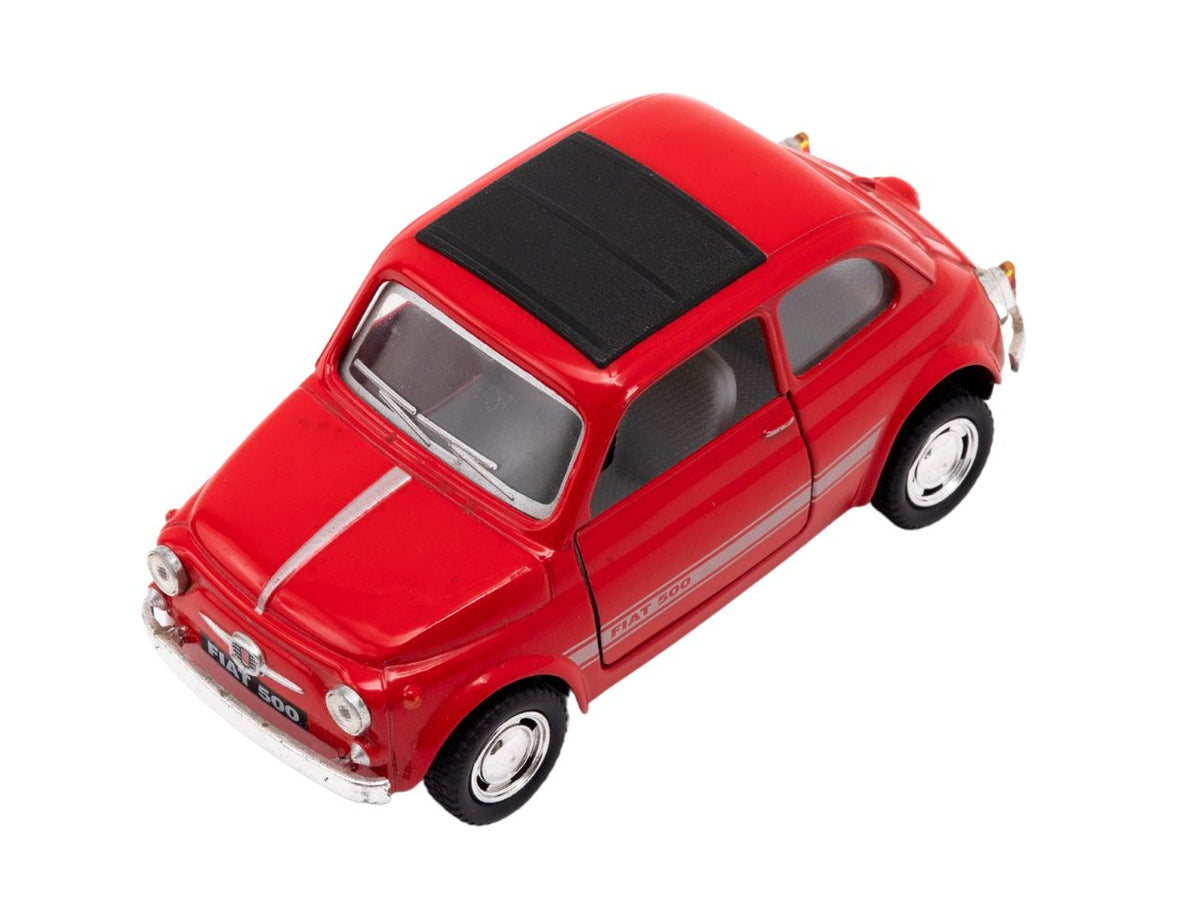 Auto fiat 500 die-cast retro carica