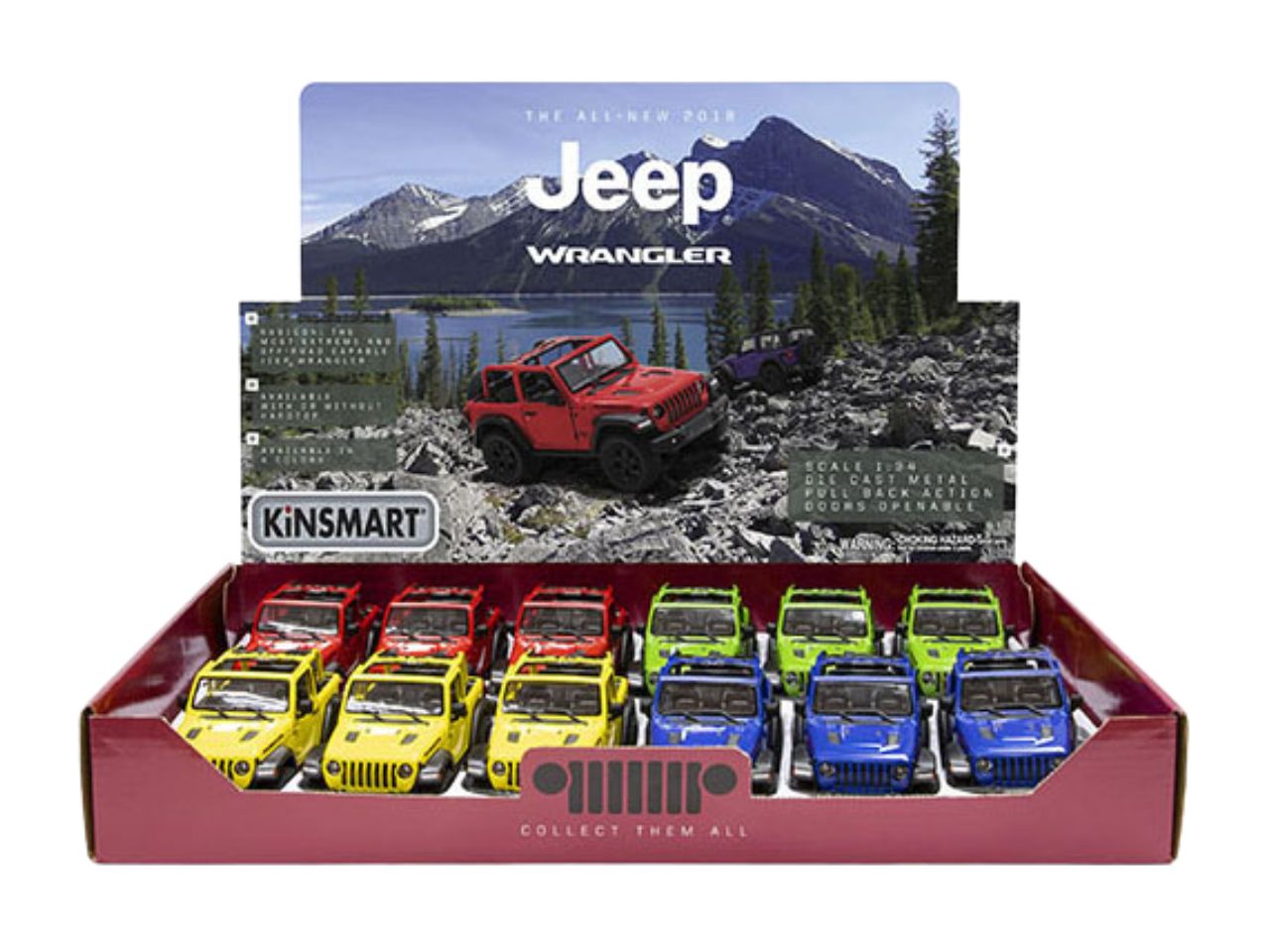Auto jeep wrangler 2018 die cast