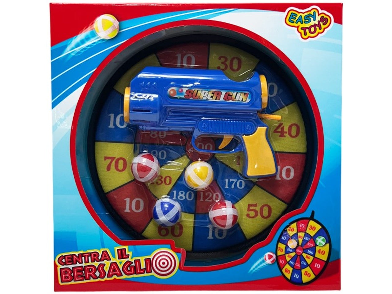 Gioco set centra il bersaglio