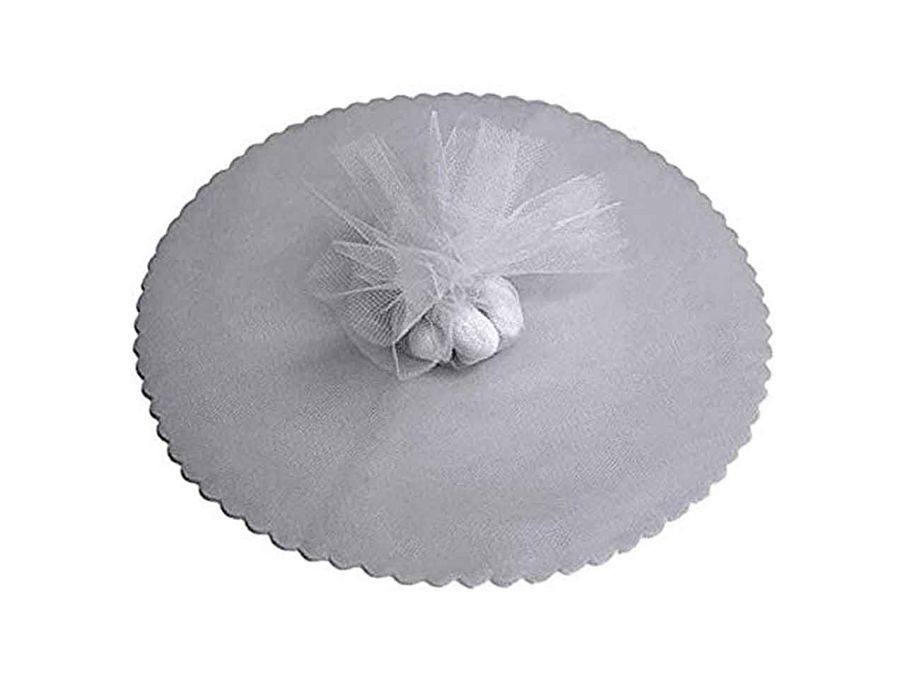 Velo fiore dm.24 argento pezzi 50