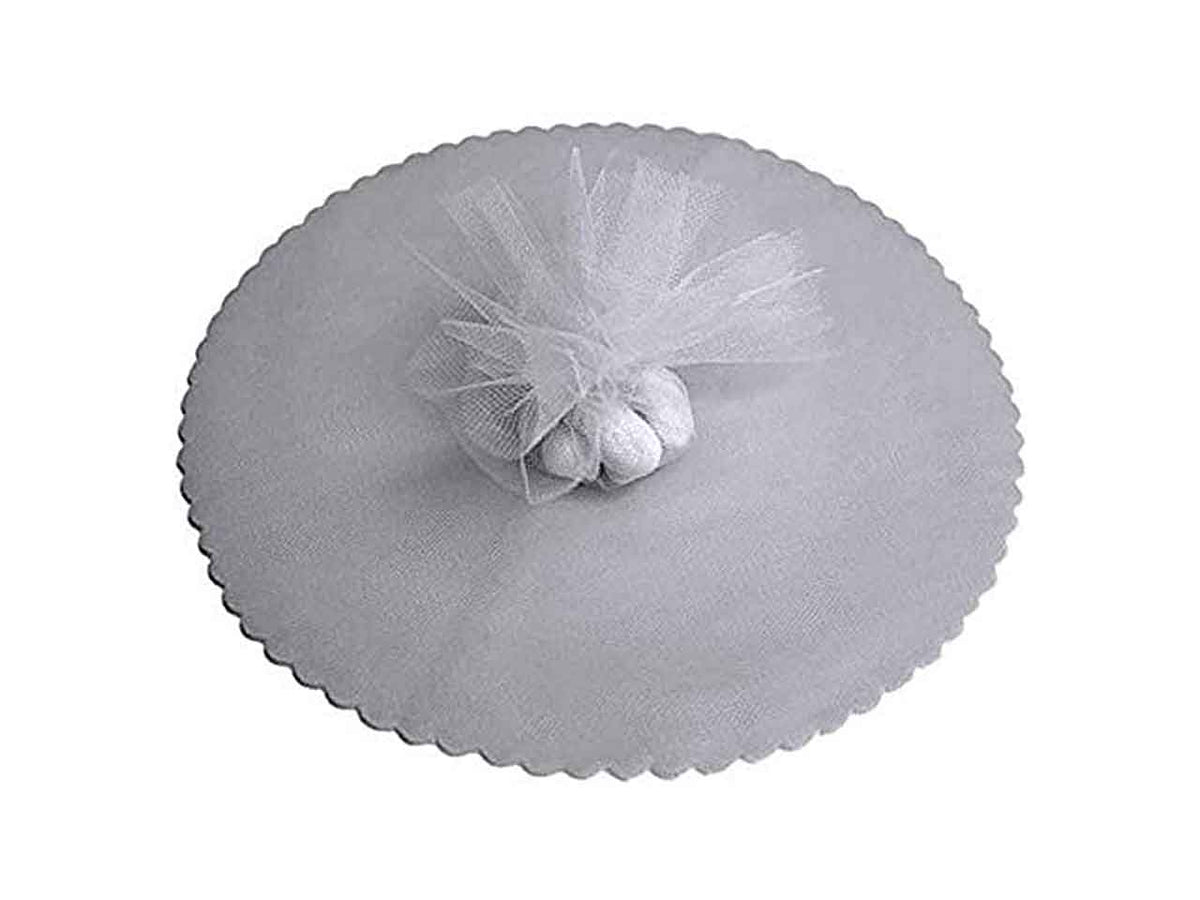 Velo fiore dm.24 argento pezzi 50