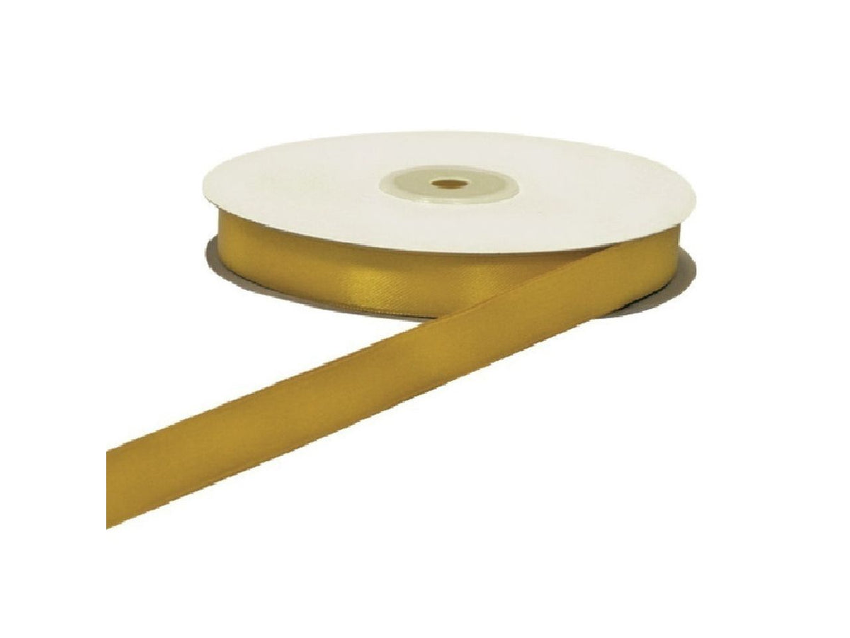 Nastro doppio raso colore oro misura 6mmx50mt