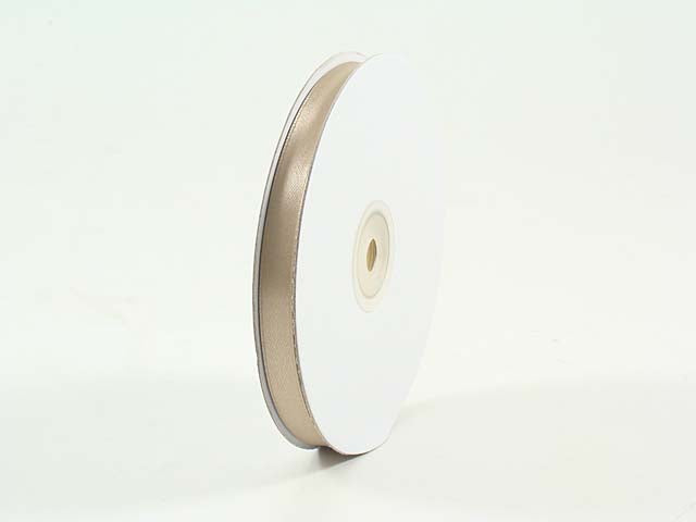 Nastro doppio raso colore tortora misura 10mmx50mt