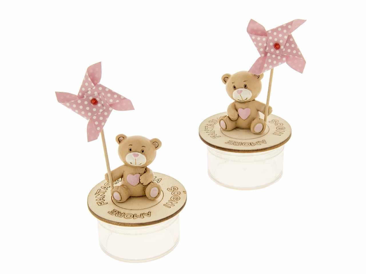 Girellino plexi box rosa h12cm 04a006