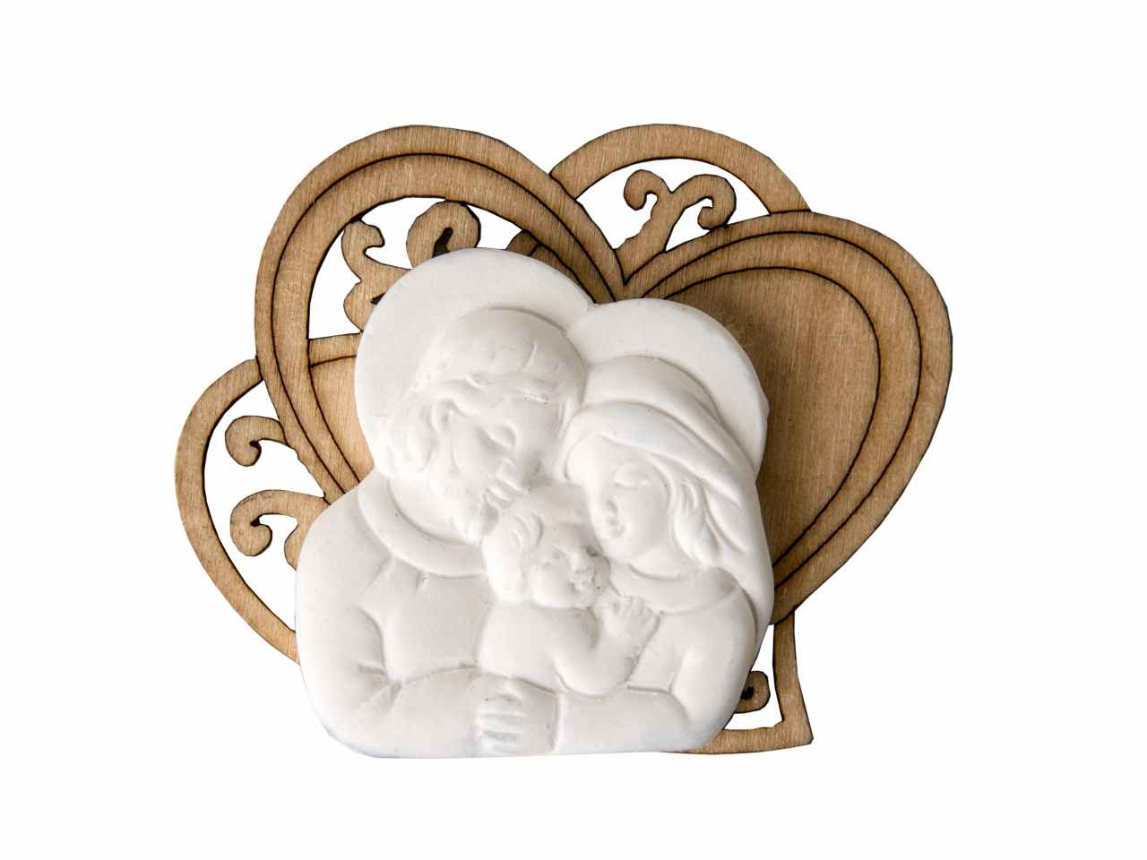 L.gesso famiglia-cuore 5.5cm 08663