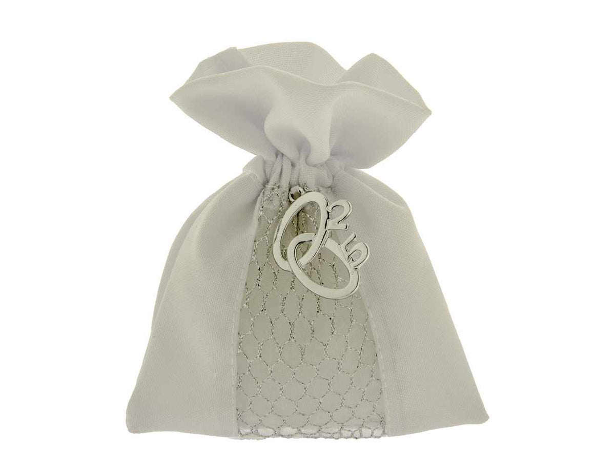 SACCHETTI BRILLUS COLORE SILVER 10X12CM