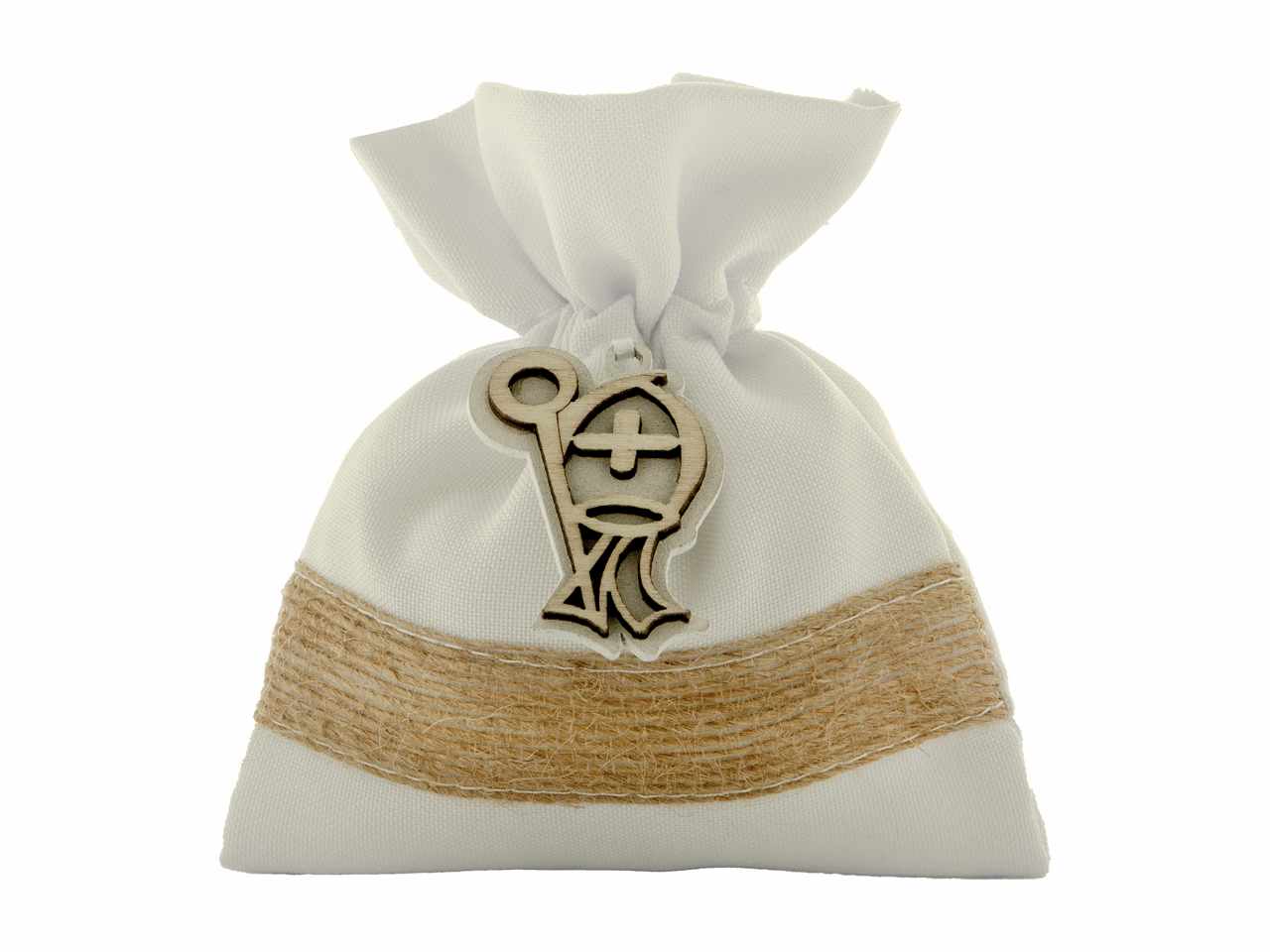 SACCHETTO RELIGION PER CRESIMA 10X12CM