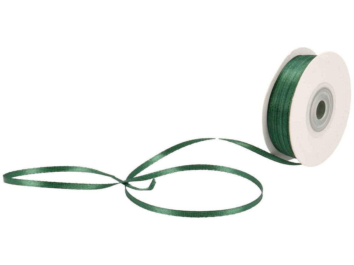 NASTRO DOPPIO RASO VERDE SMERALDO 3MMX50MT