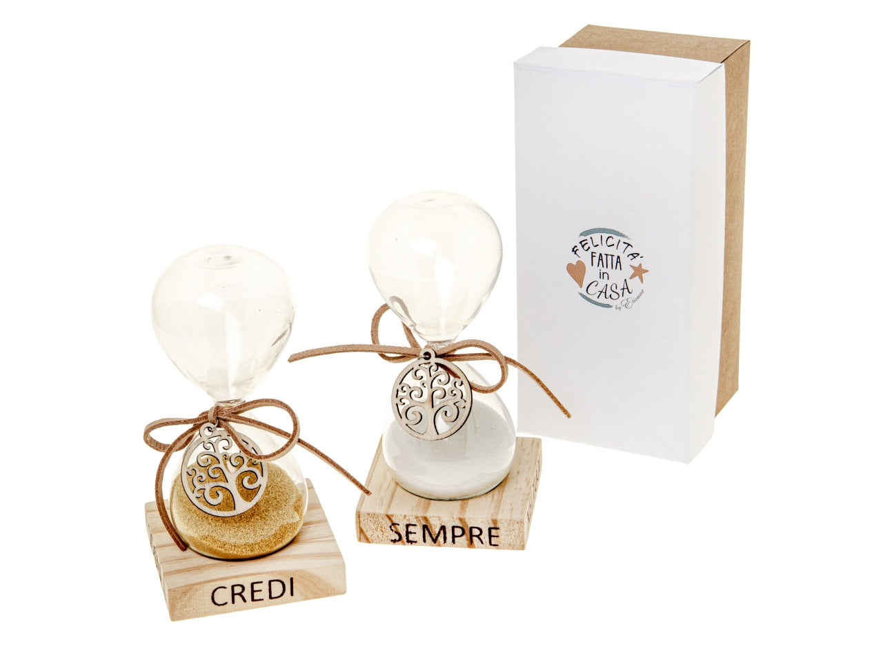 Dreams clessidra piÃ¹ base misura h.11cm in 2 assortimenti