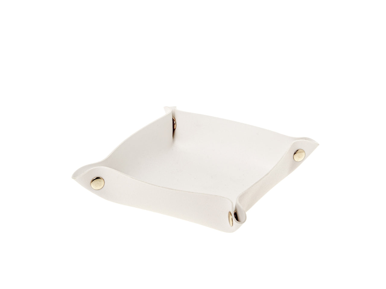 Raffinato quadrato misura 17x17cm colore bianco