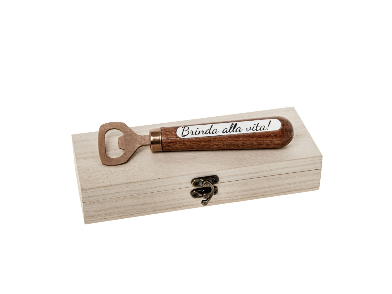 Bronze apri bottiglia misura 16cm in wood box