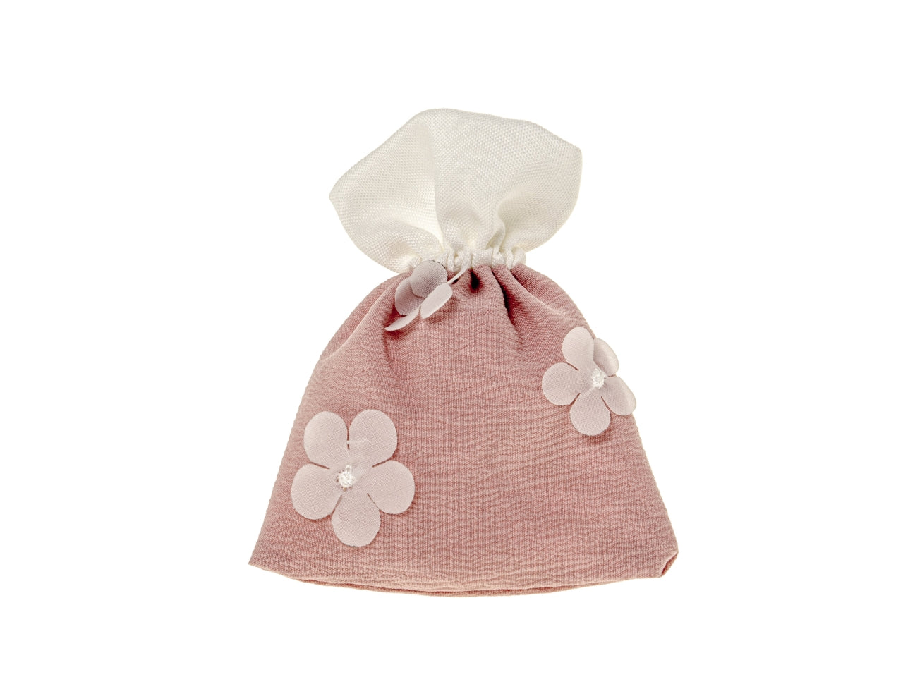 Flower bag misura 10x12cm colore rosa antico