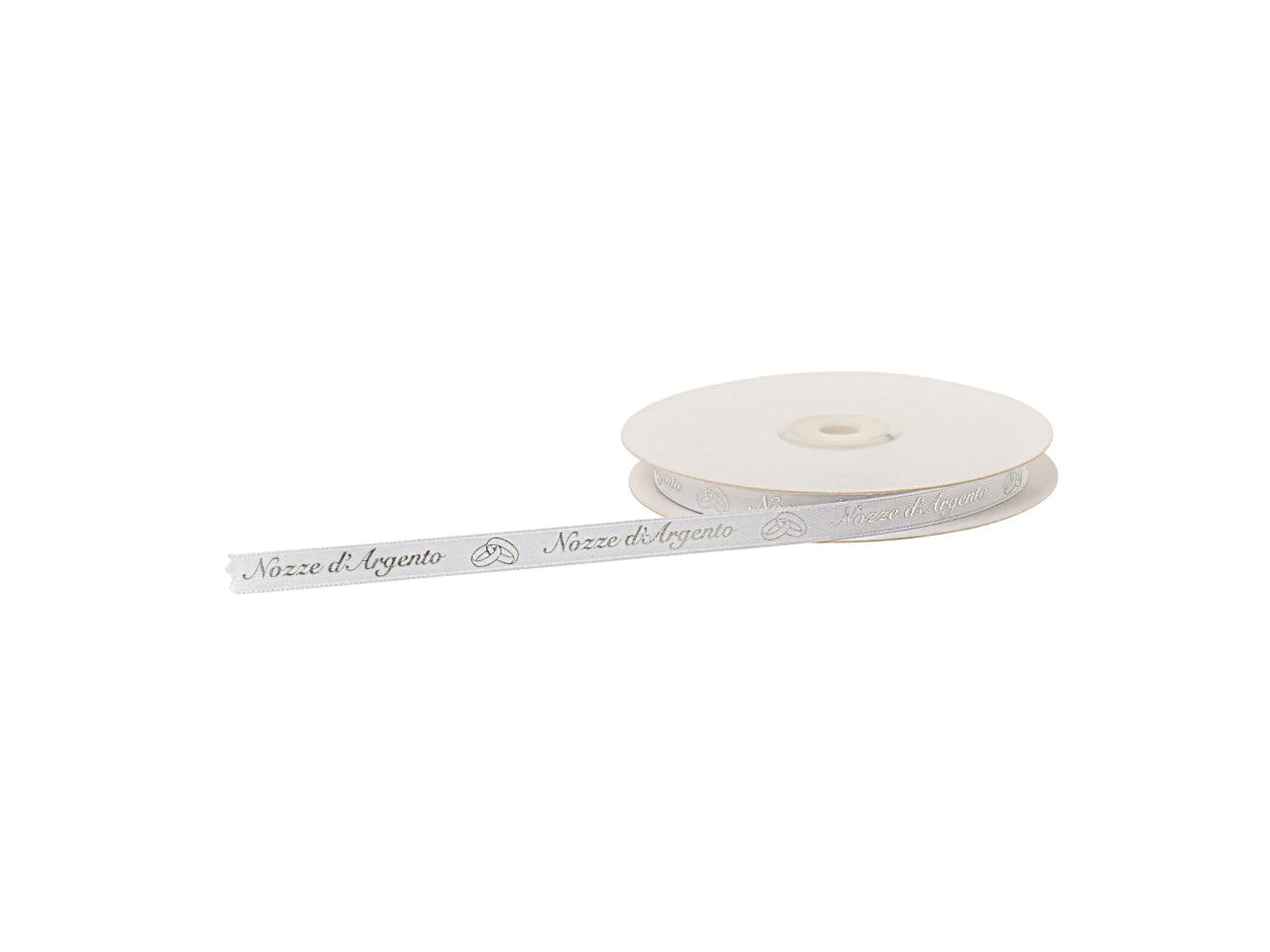 Nastro 25 colore silver misura 10mmx25mt