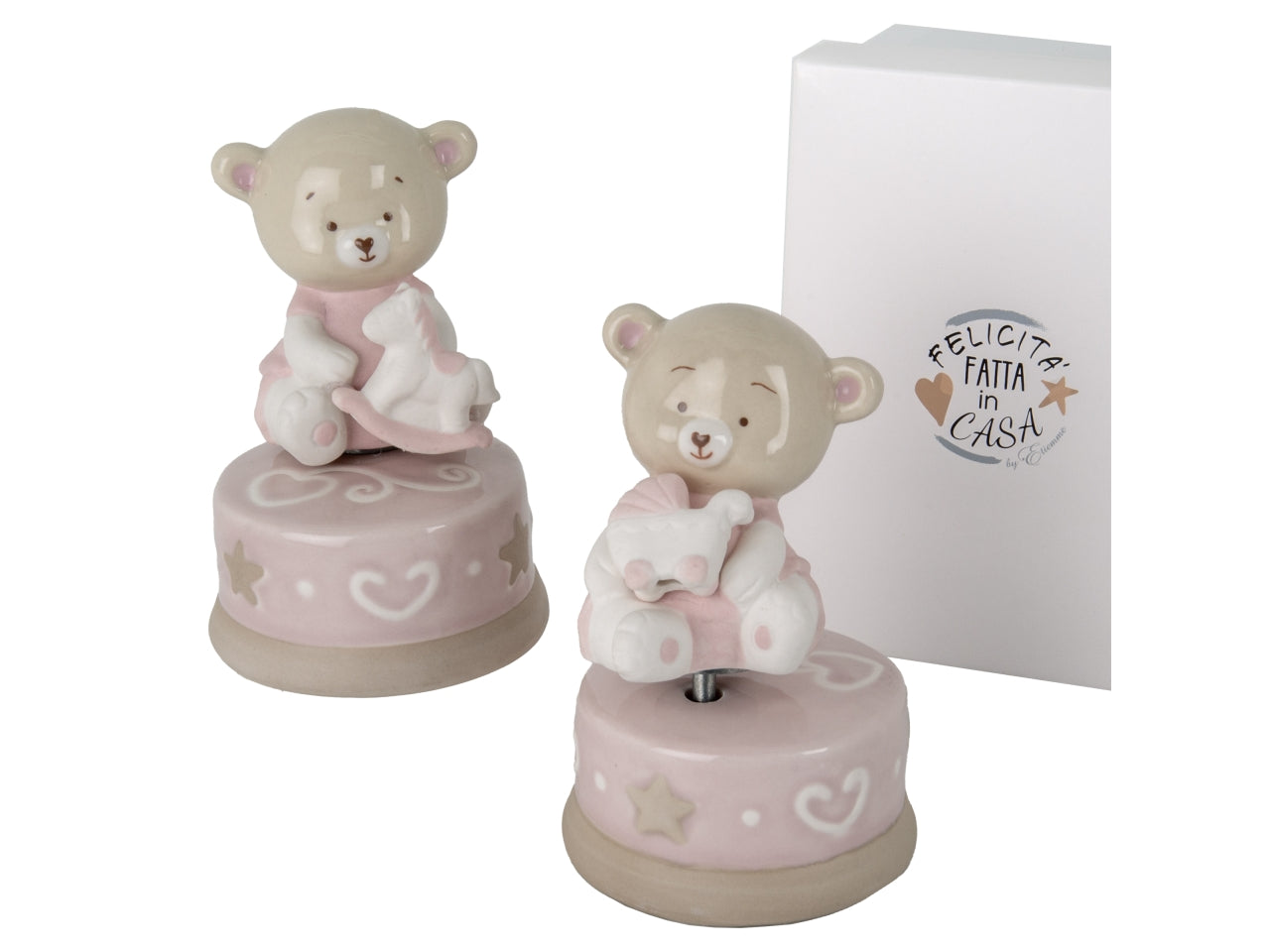 BibÃ¬ carillon rosa d.8xh11cm 2 assortimenti