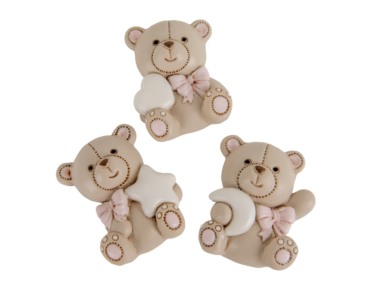 Teo orso magnete rosa 5cm 3 assortimenti