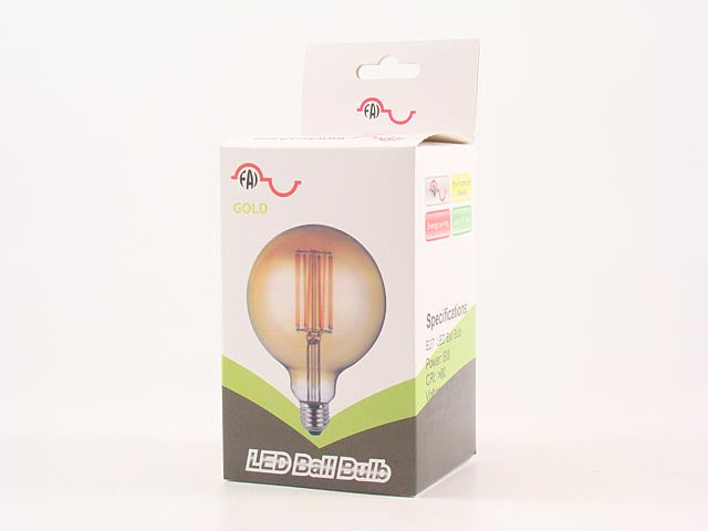 Lampada led 6w 2400k b.ca oro 5221/ca