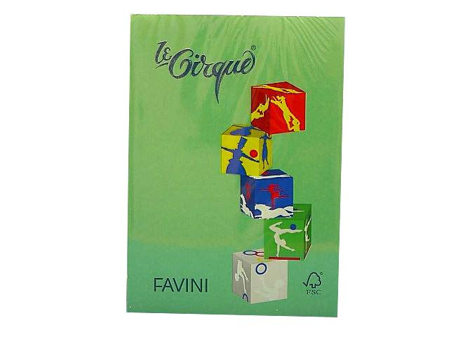 Risma fogli A4 Favini in colore verde bandiera 210x297mm 80gr