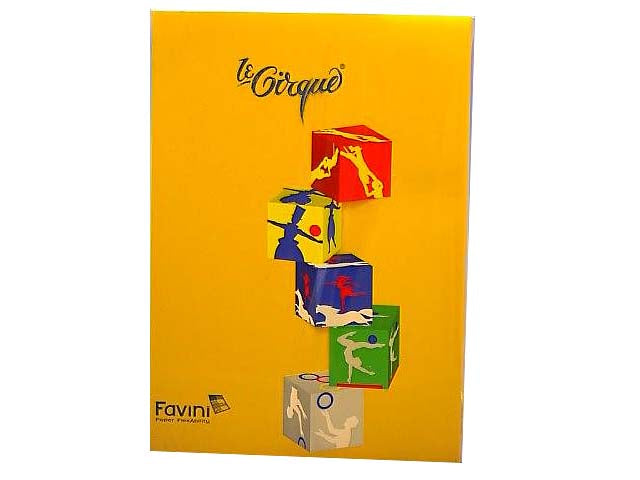 Risma fogli A4 Favini in colore giallo oro 210x297mm 80gr