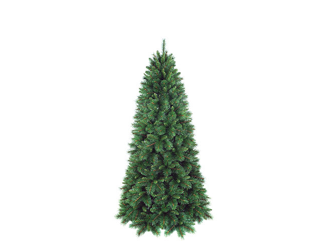 Albero di natale green peak slim 210cm d.117cm 819 punte