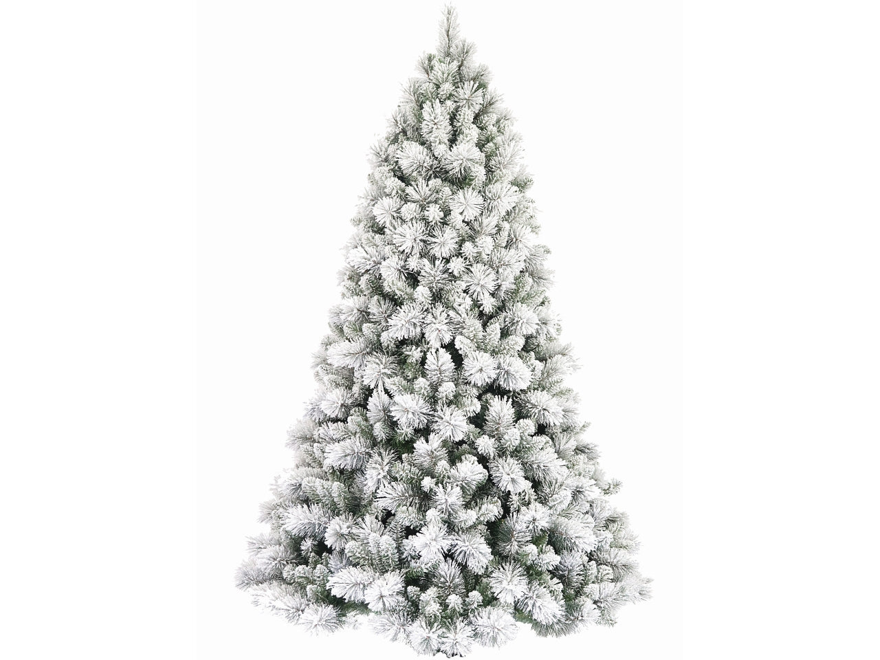 Albero di natale white empire floccato 270cm d.157cm 2507 punte