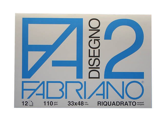 Album riquadrato da disegno FA2 12 fogli 33x48cm 110gr
