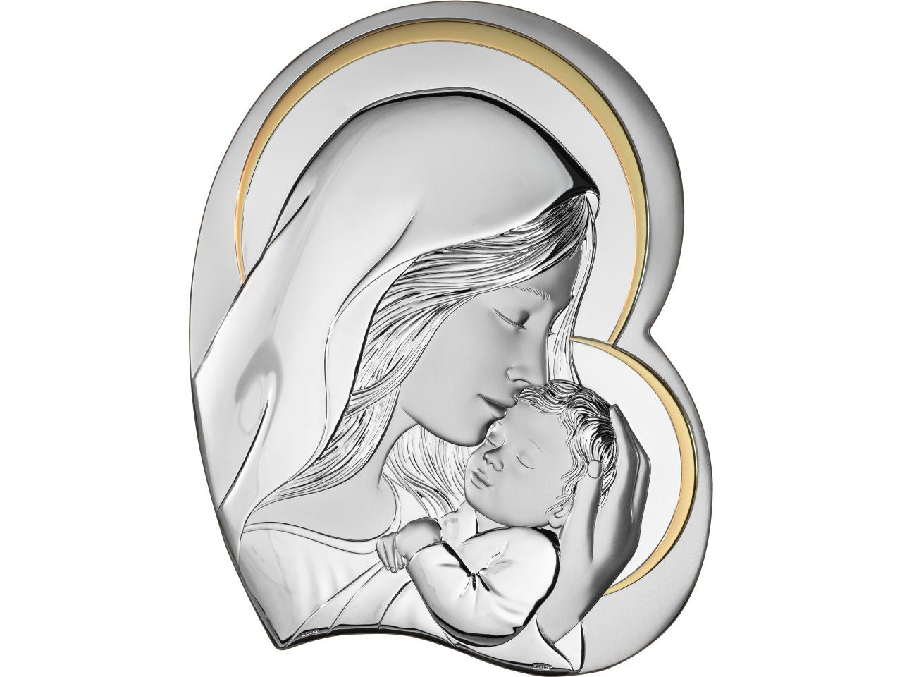 Maternita' cuore 16,5x20,5cm oro