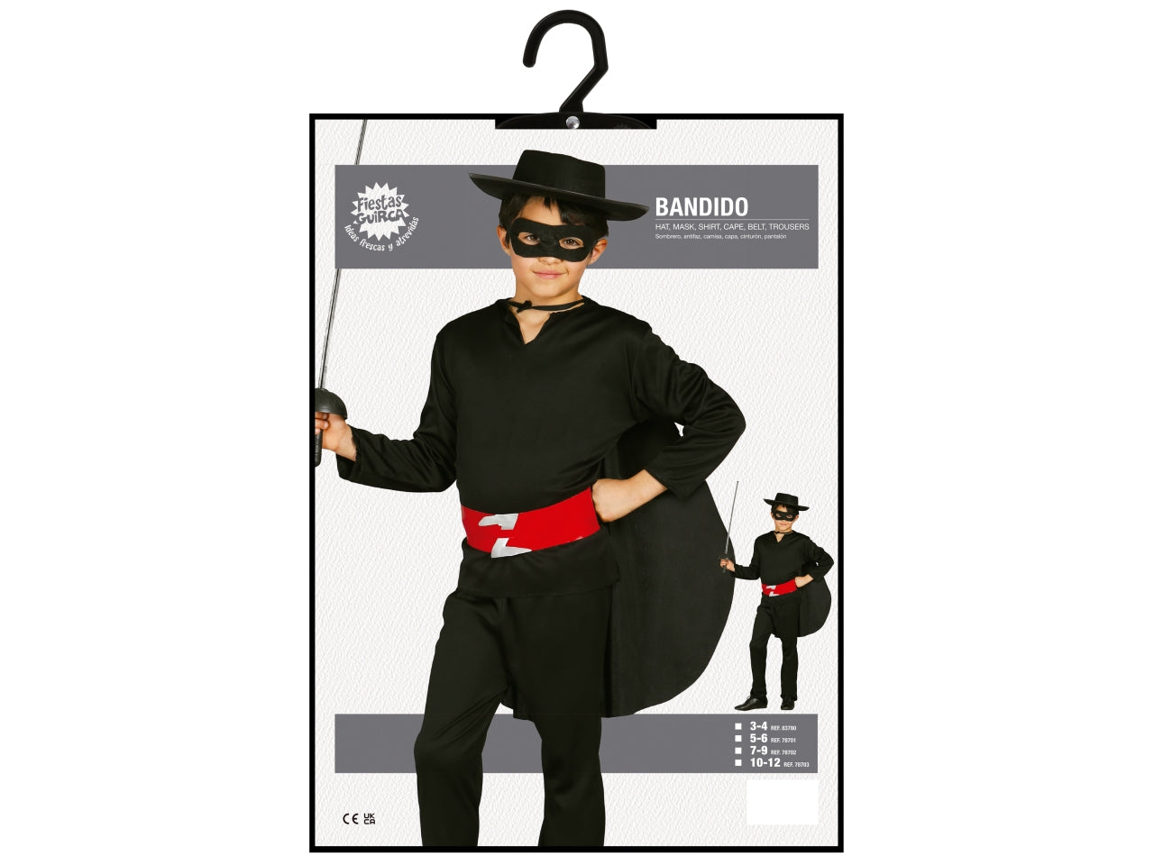 Costume bandito 5-6 anni