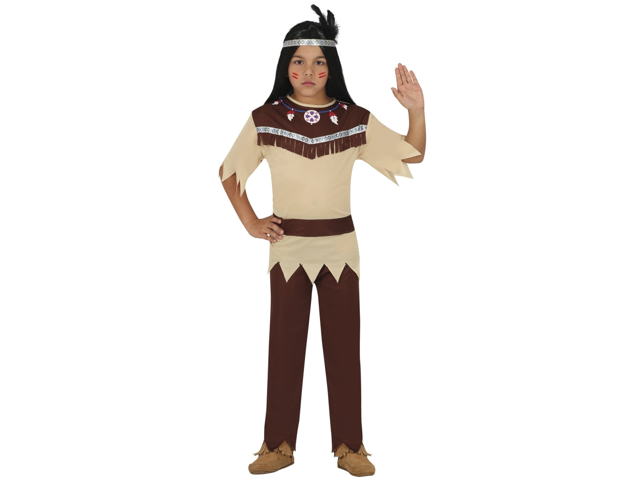 Costume indiano cherokee 5-6 anni