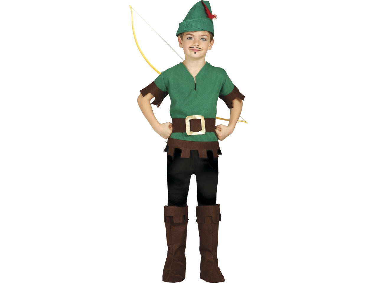 Costume fuorilegge verde 5-6 anni